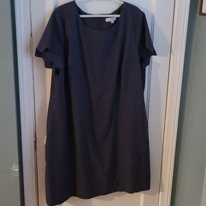 Waffle sleeve dress